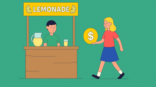 passiv teach kids about money with a lemonade stand